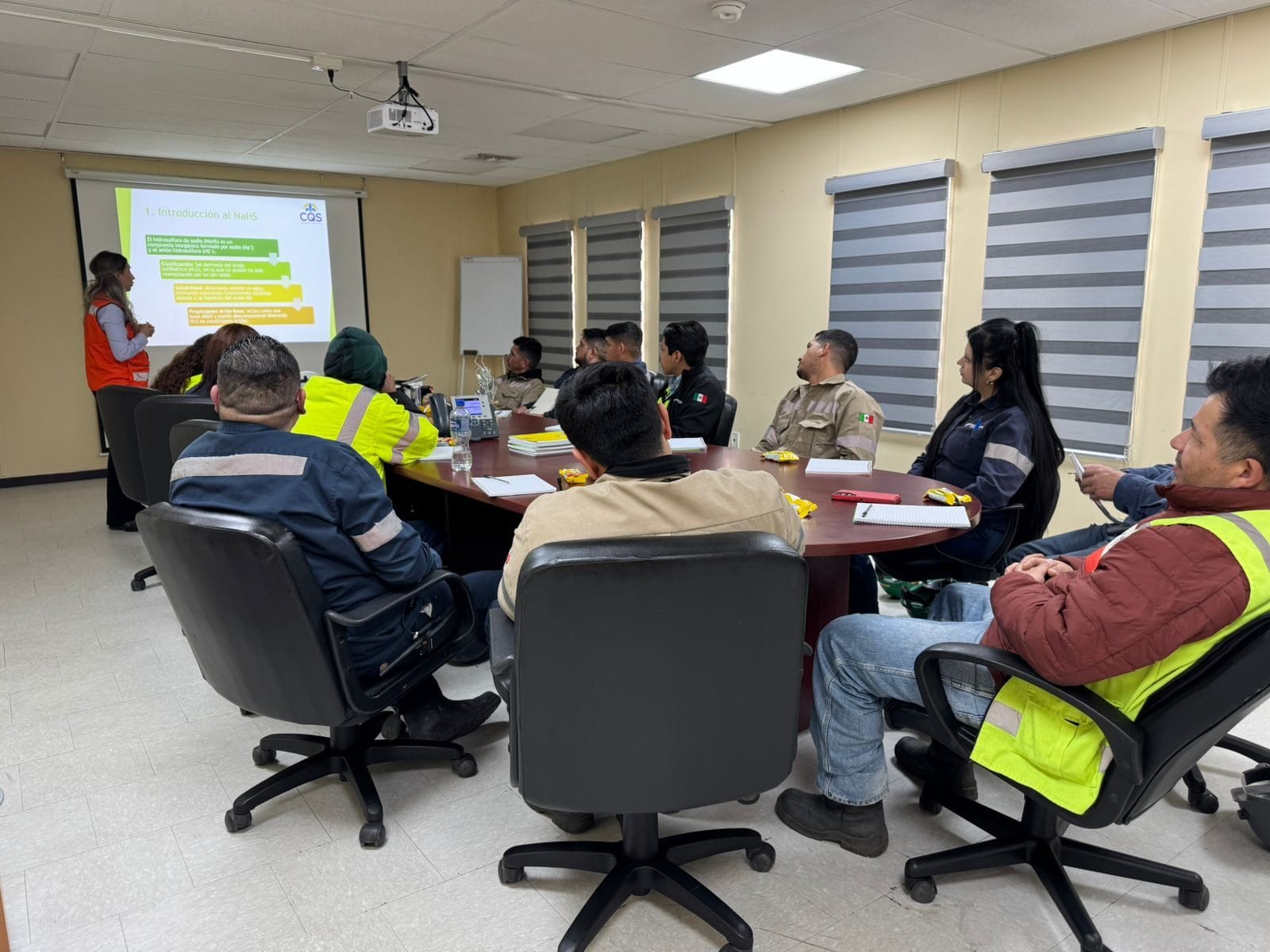 Capacitación técnica CQS sobre NaHS